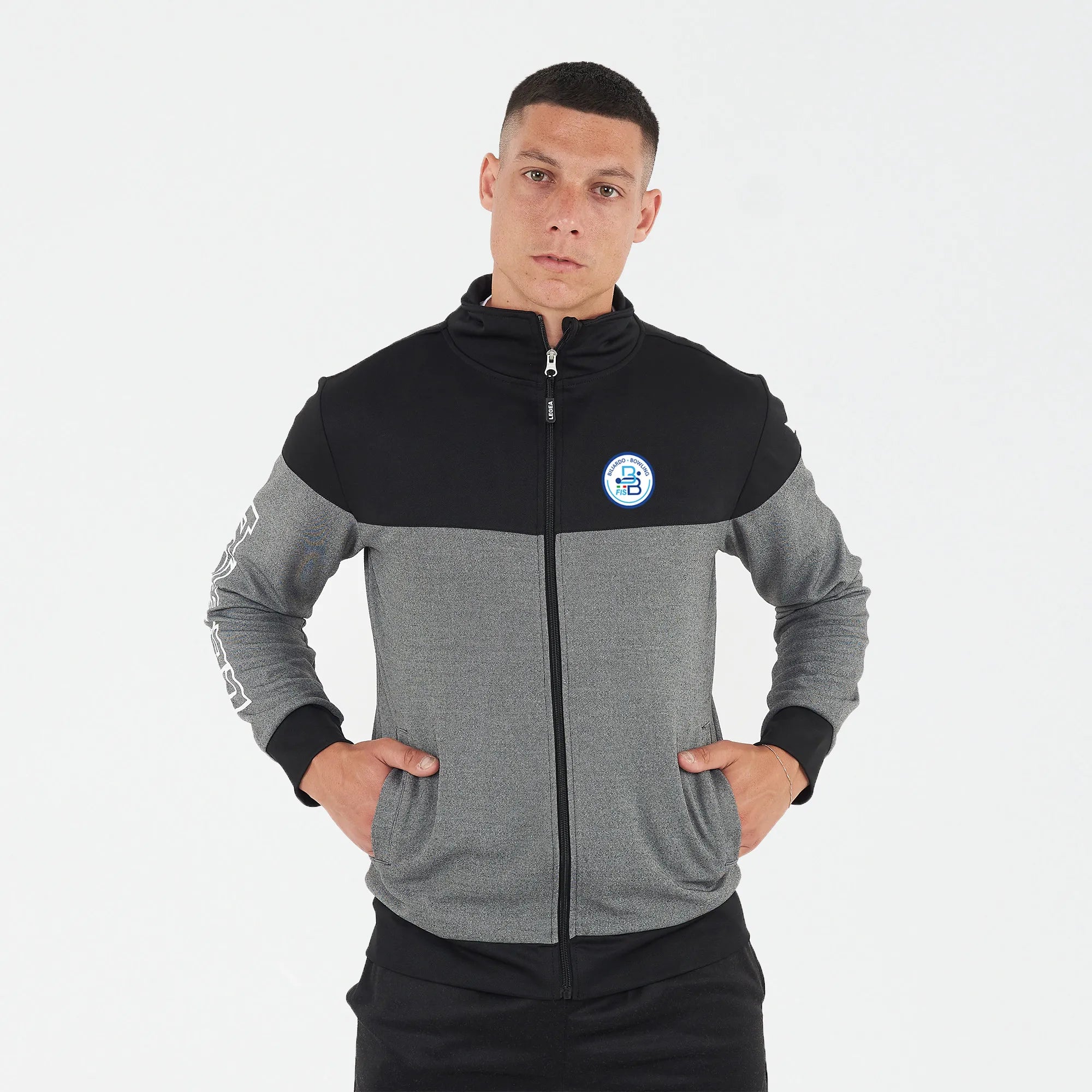 Chaqueta deportiva FISBB - Blanco y negro