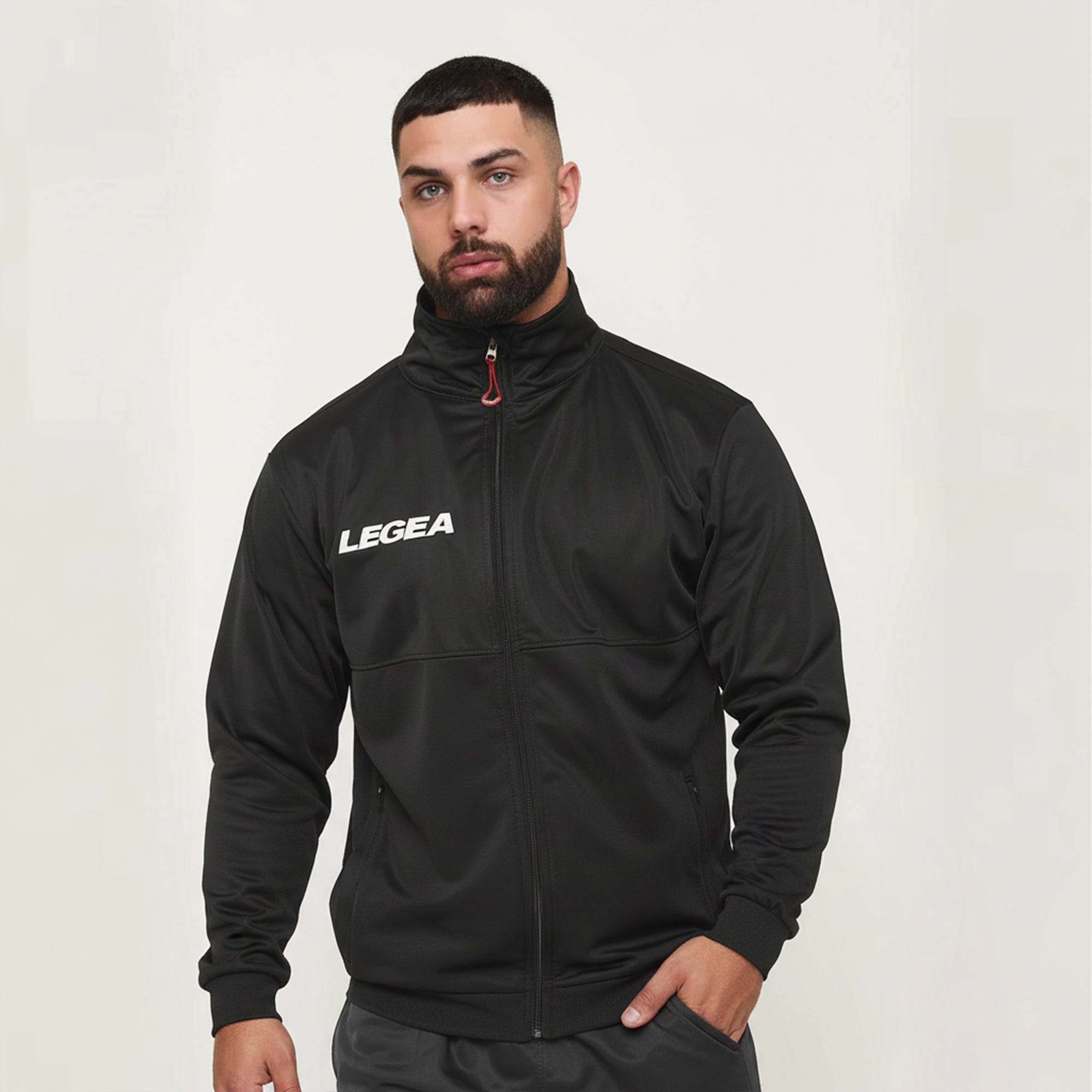 Chaqueta deportiva Cuba de poliéster con cremallera - Talla extragrande