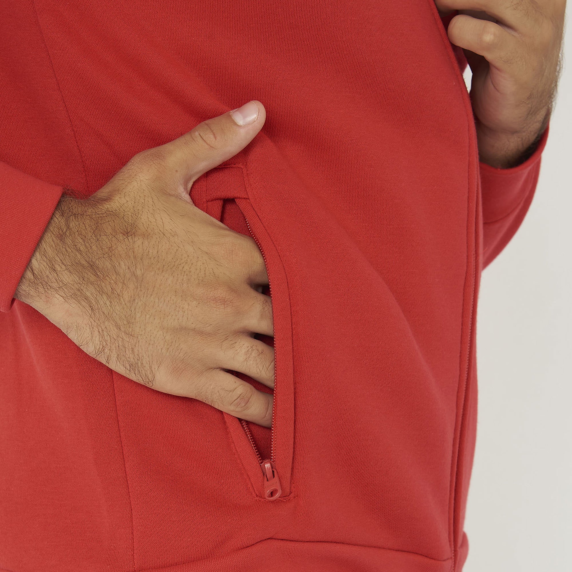 Tuta completa felpata con zip Sarajevo Sofia - rosso blu