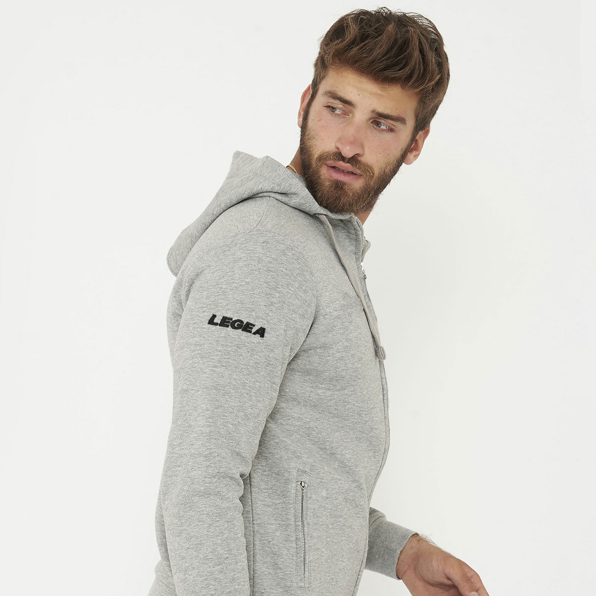 Tuta completa felpata con zip Sarajevo Sofia - grigio blu