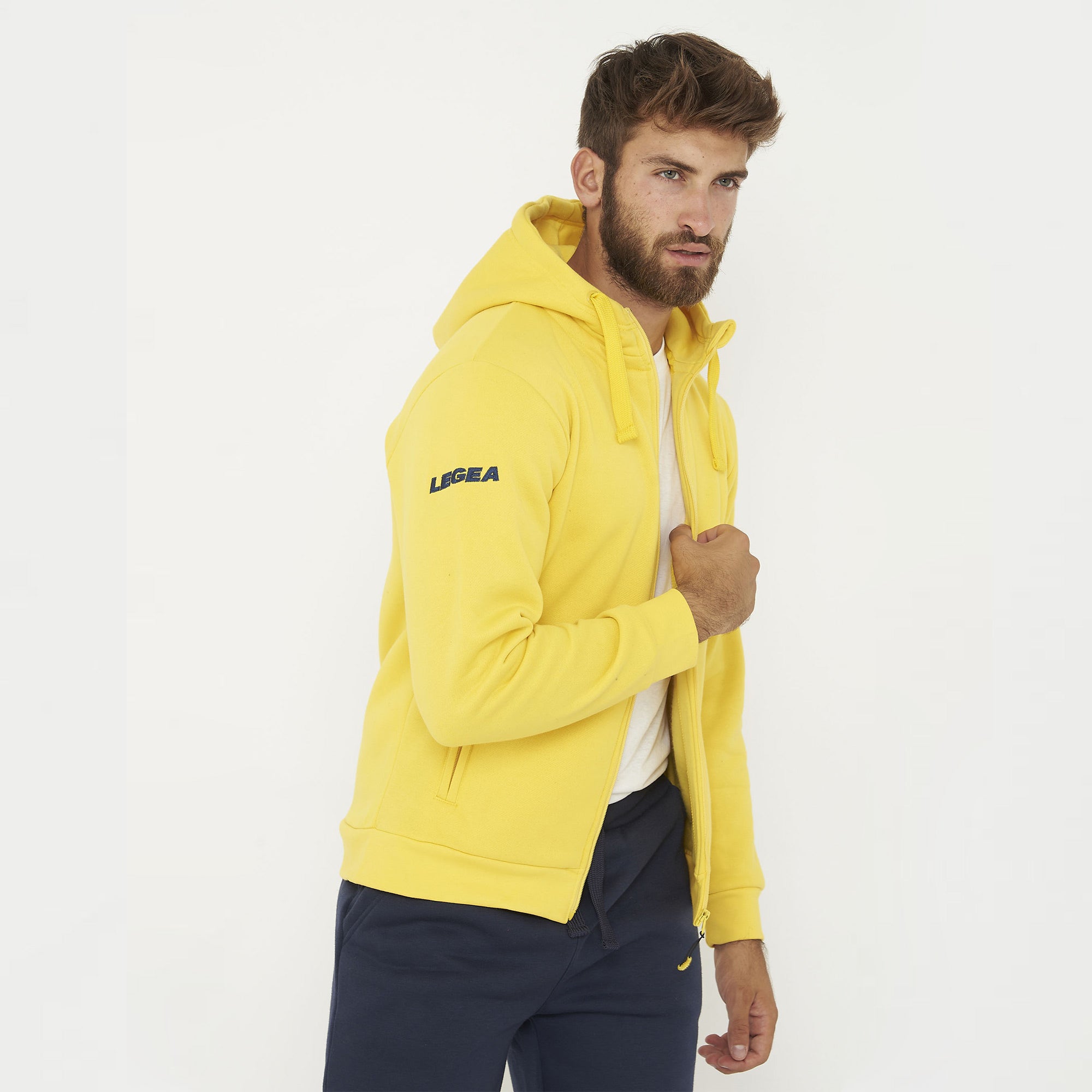 Tuta completa felpata con zip Sarajevo Sofia - giallo nero