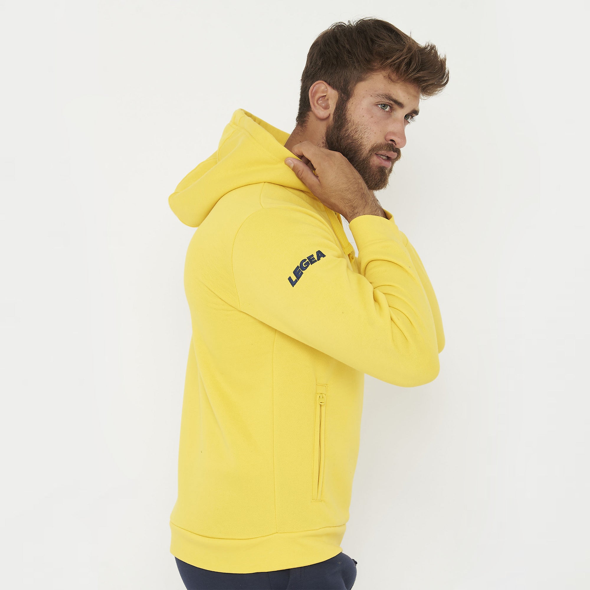 Tuta completa felpata con zip Sarajevo Sofia - giallo nero