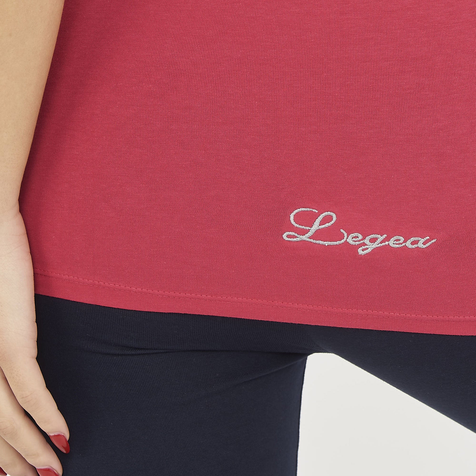 Camiseta sin mangas de algodón Raita con hombros anchos