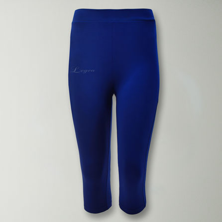 Pantalones capri para correr de algodón elástico