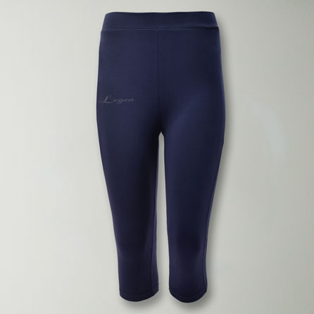 Pantalones capri para correr de algodón elástico