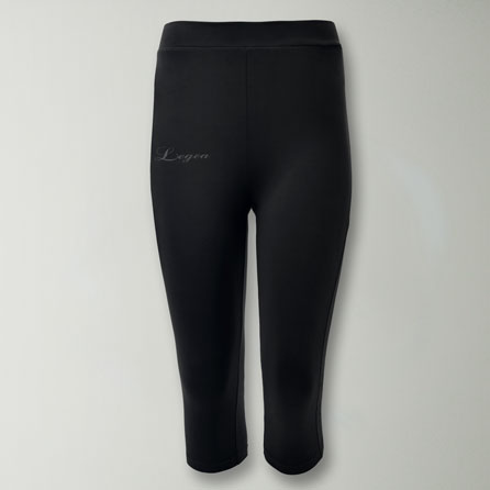 Pantalones capri para correr de algodón elástico