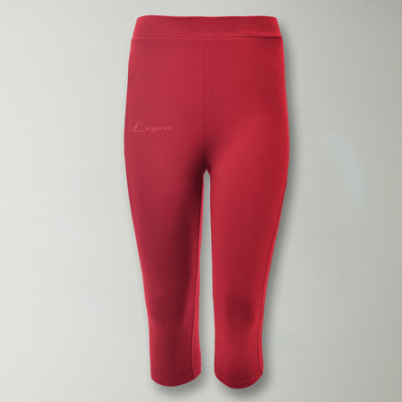 Pantalones capri para correr de algodón elástico