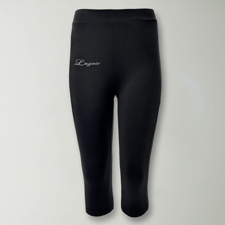 Pantalones capri de entrenamiento de jersey elástico