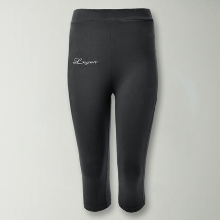 Pantalones capri de entrenamiento de jersey elástico