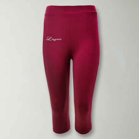 Pantalones capri de entrenamiento de jersey elástico