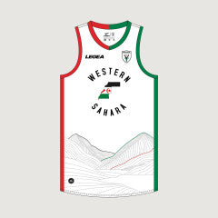 Camiseta Sin Mangas Baloncesto Saharaui - Blanco