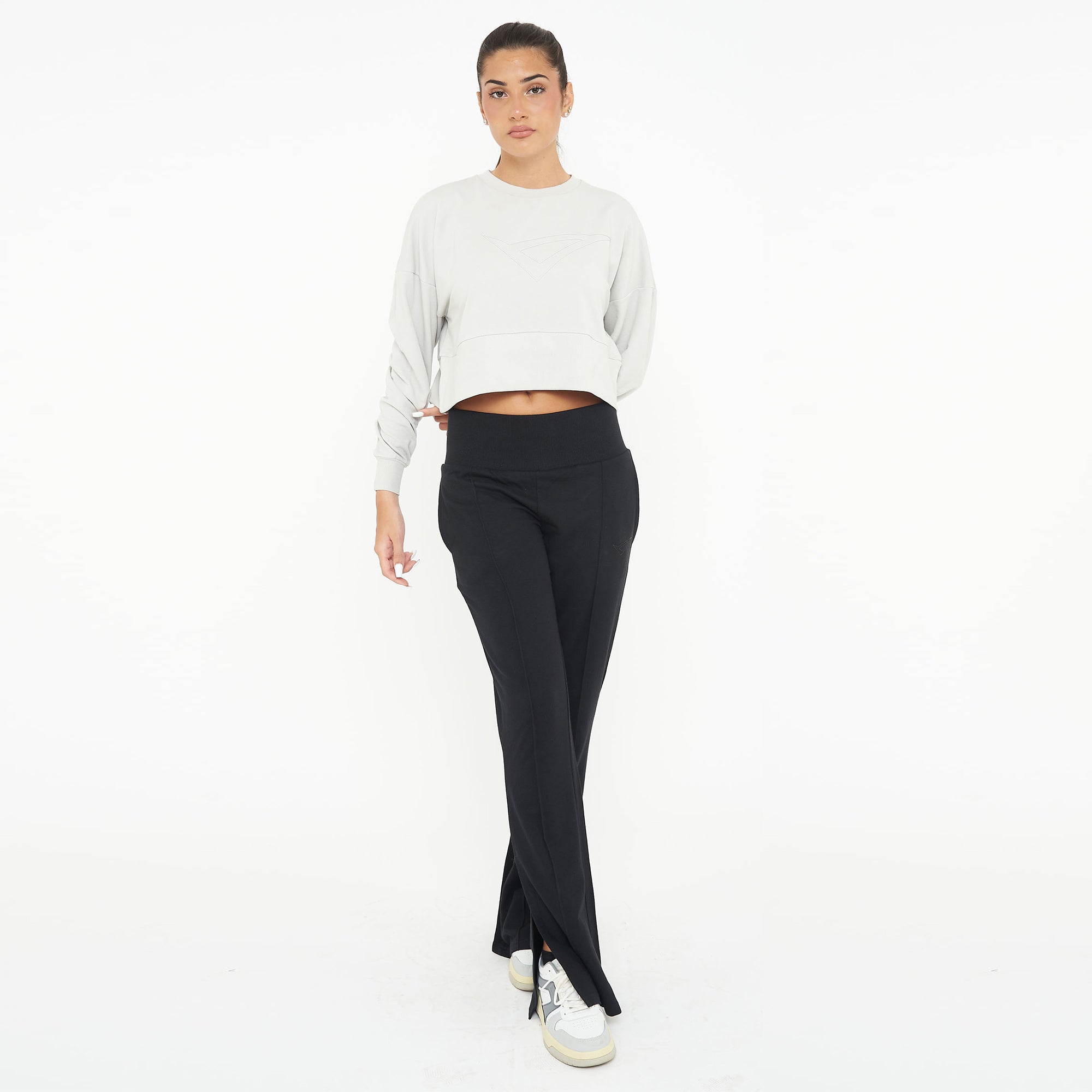 Felpa girocollo in cotone F-Essence