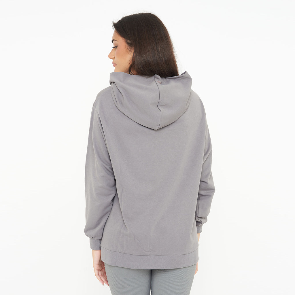 Felpa con cappuccio in cotone F Loosy