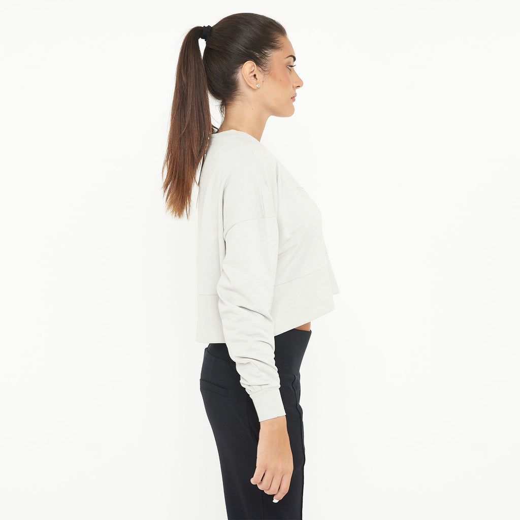 Felpa girocollo in cotone F-Essence