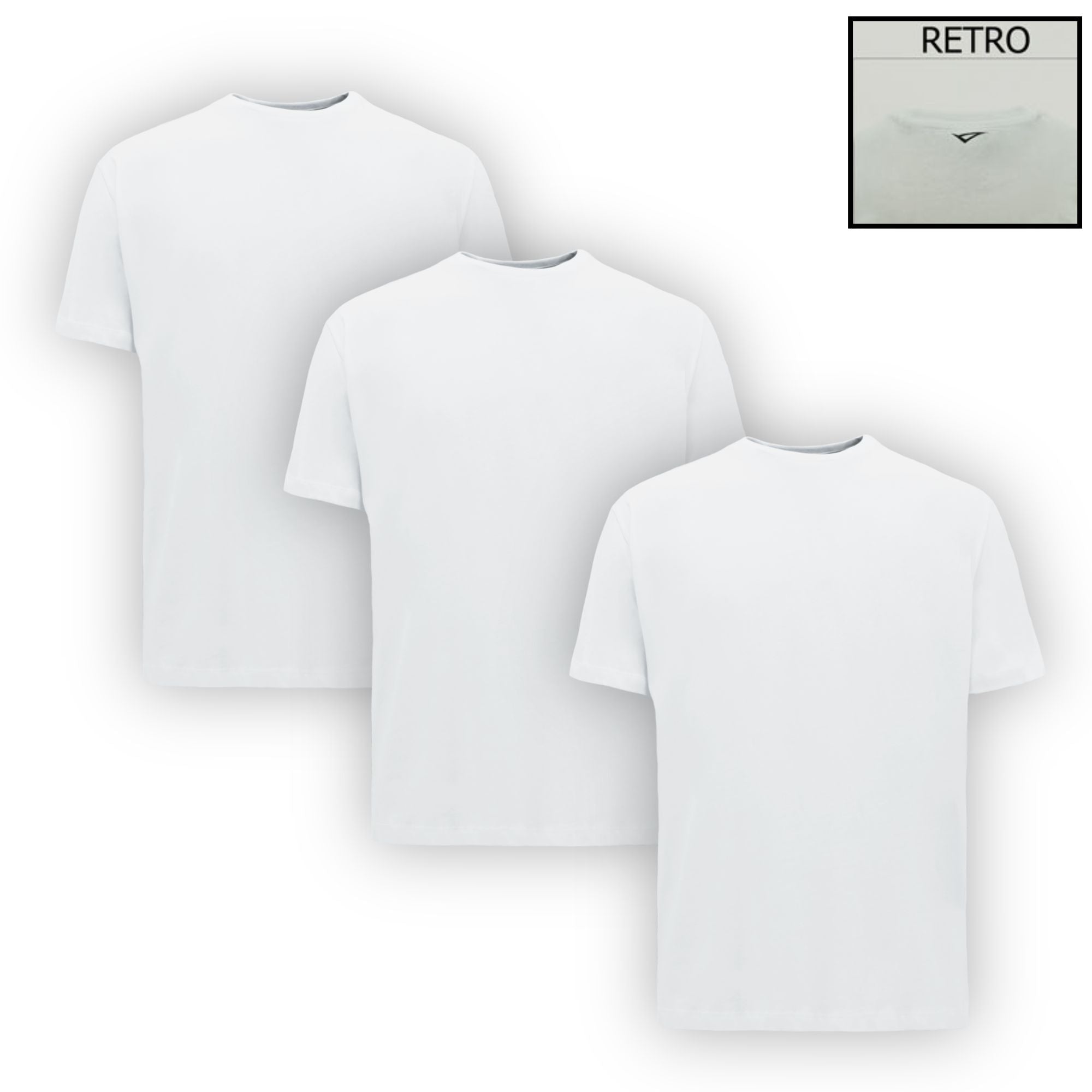 Tshirt Tre Basic In Cotone Pack 3