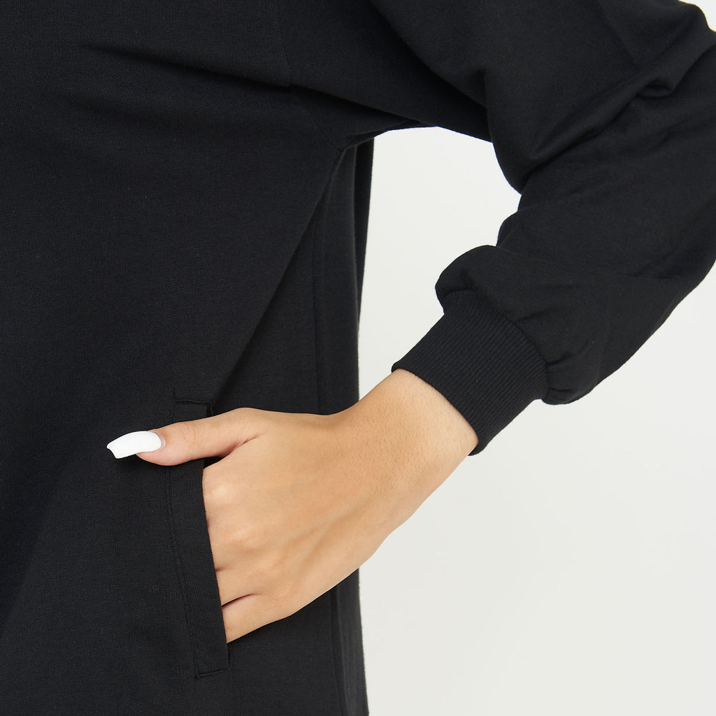 Felpa con cappuccio in cotone F Loosy