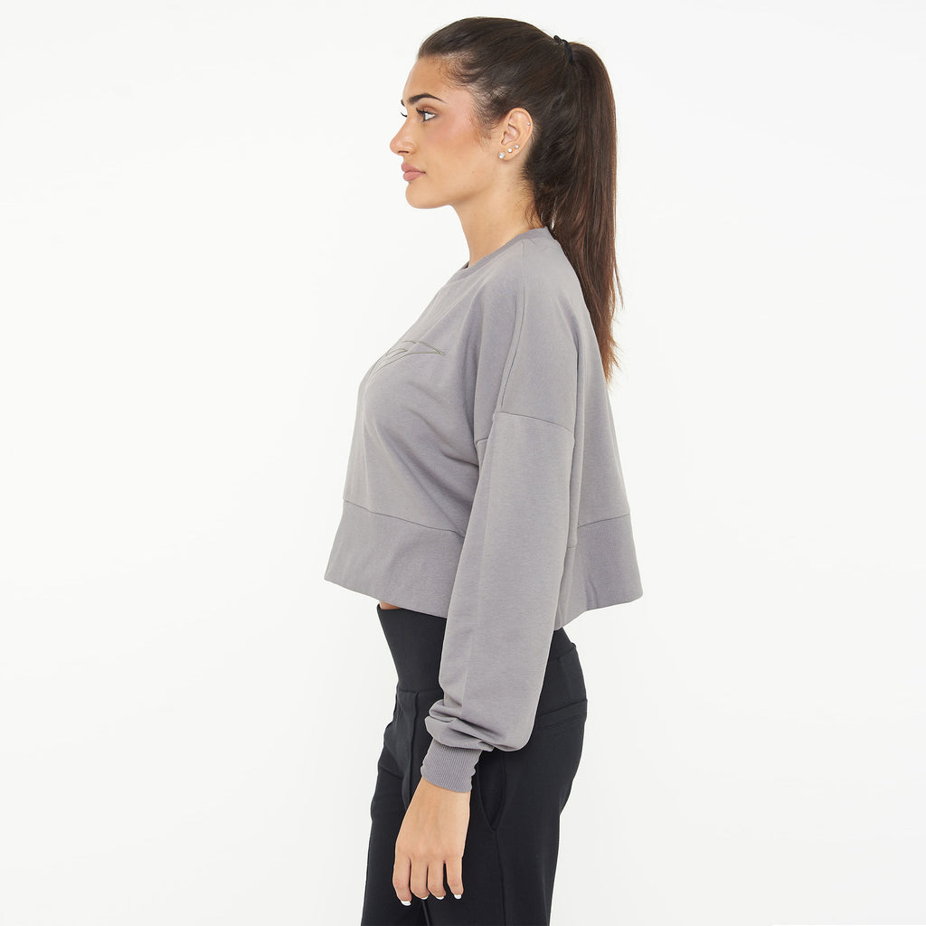 Hoodie in cotone girocollo F-Essence