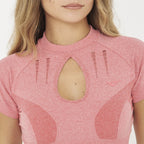 Tricou crop de antrenament Lexi