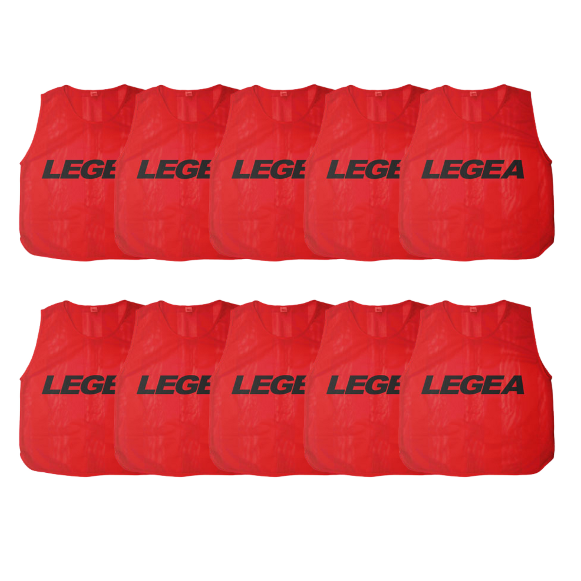 Allenamento Casacche Calcio Legea Casacca Promo Set 10 Pezzi Rosso 2XL