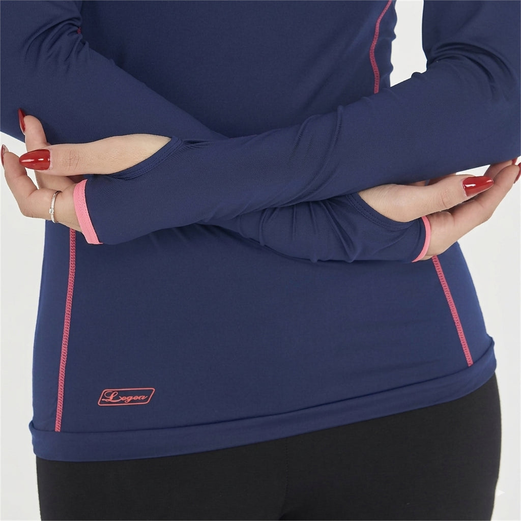 Maglia da running con passapollice da donna Meir