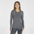 Maglia da running con passapollice da donna Meir