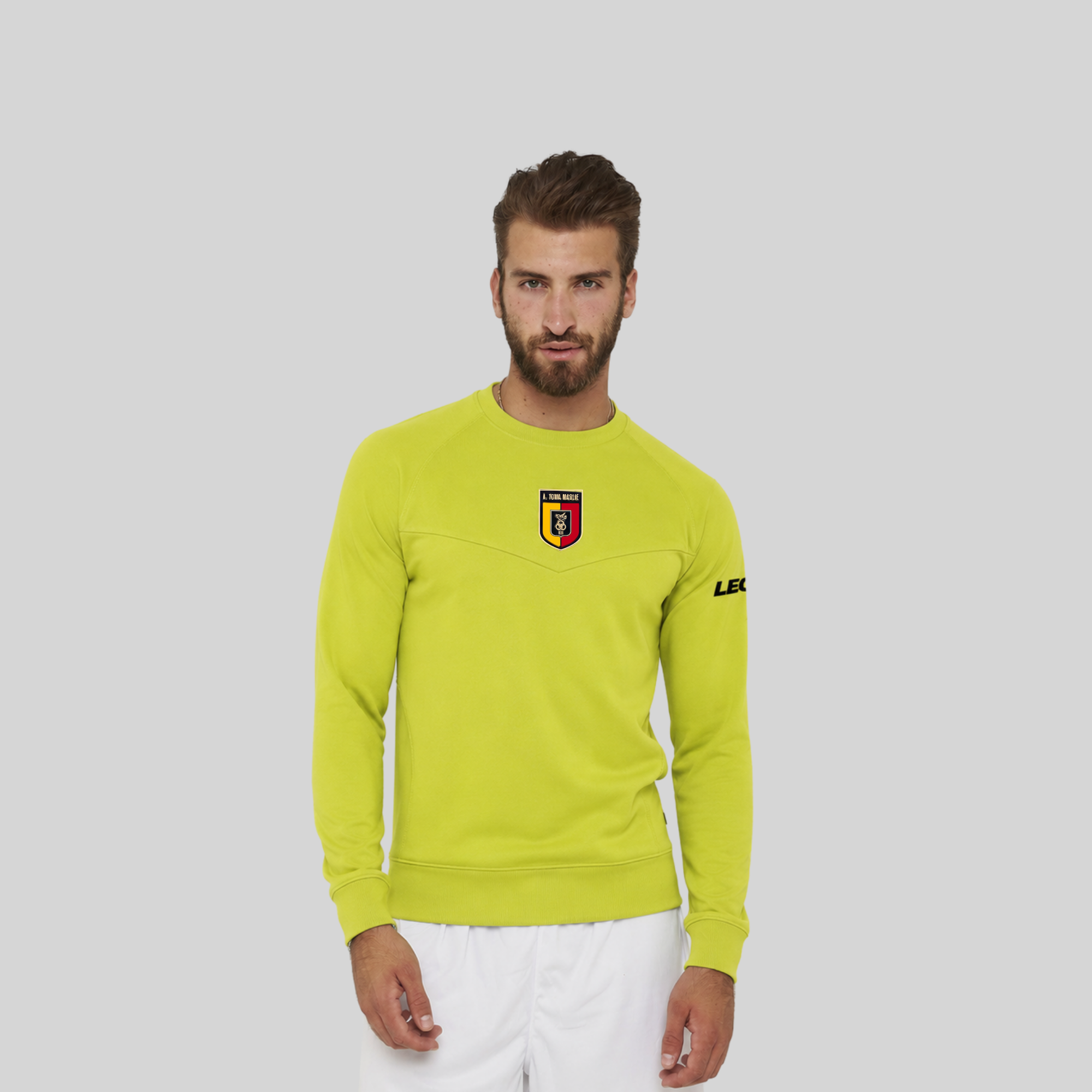 Felpa da allenamento in poliestere - Giallo Fluo - Toma Maglie