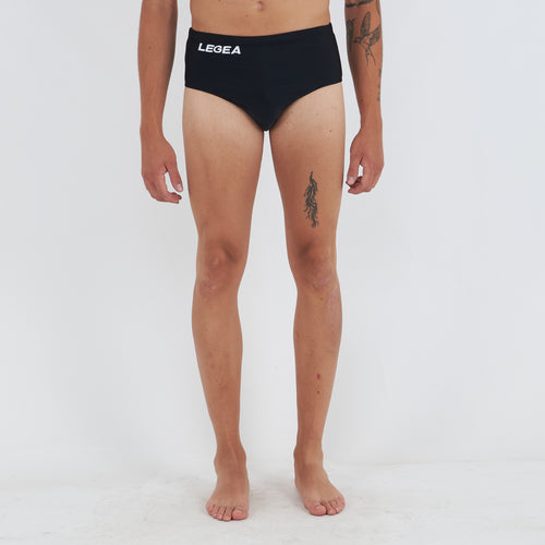 Coulottes sportive in poliestere con loghi ricamati - Nero - L