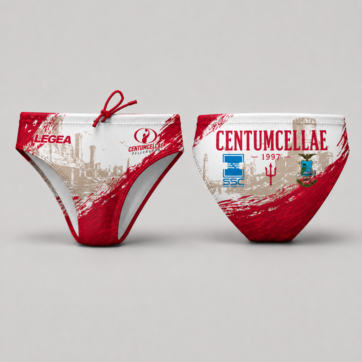 Costume slip sublimatico - ASD Centumcellae Pallanuoto