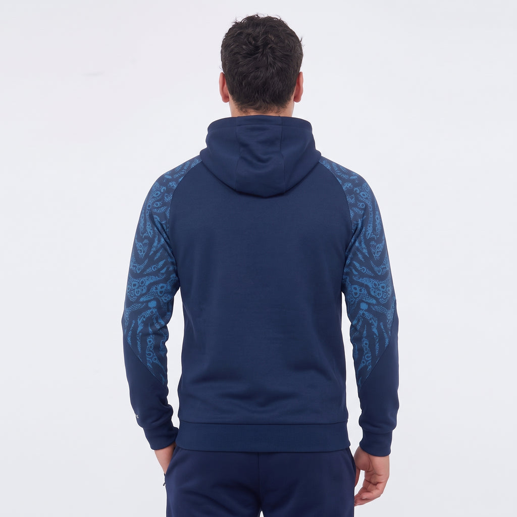 Giacca con zip intera e cappuccio Edimburgo | Blu | M