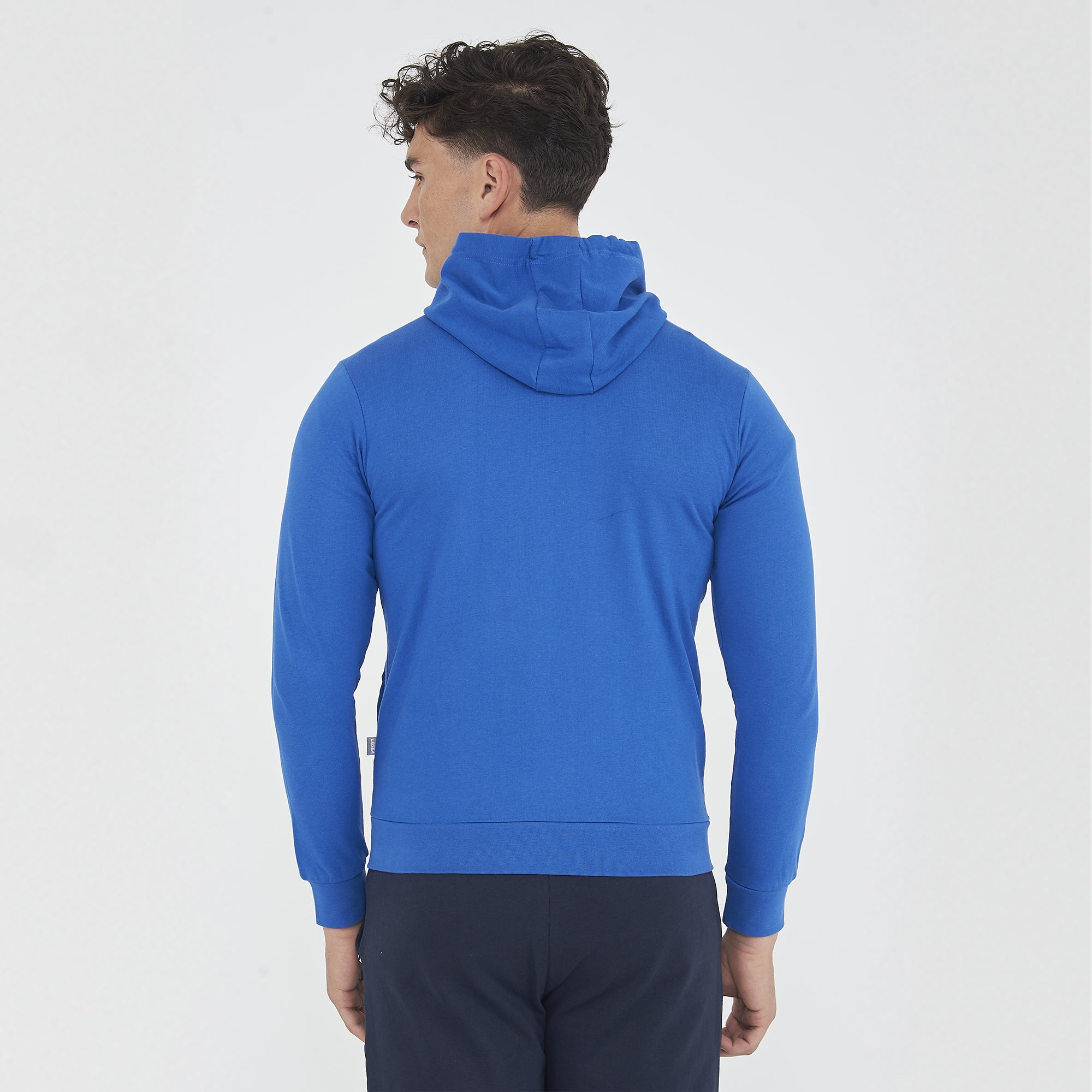 training-hoodie-met-halve-rits-slim-fit