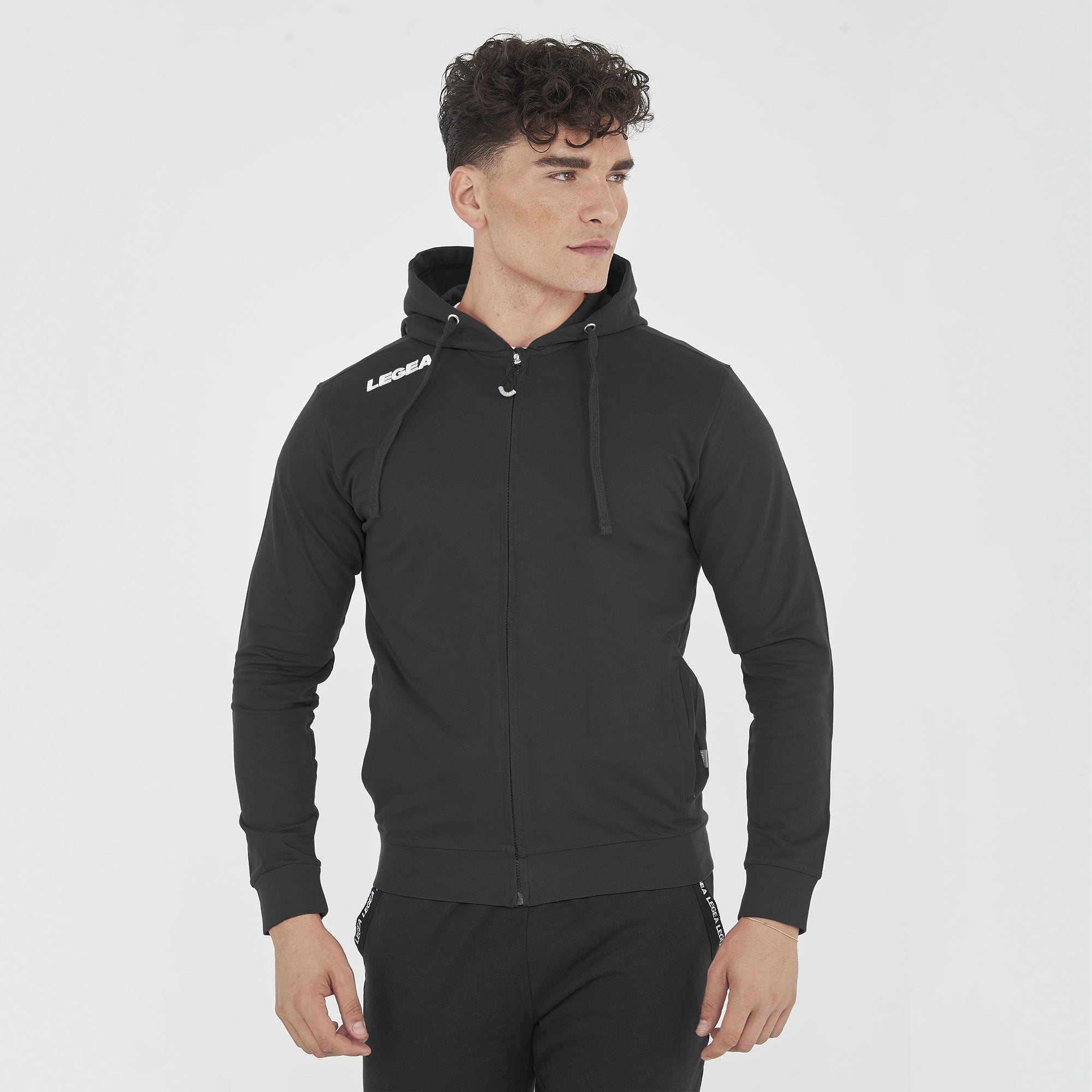Felpa da training con mezza zip slim fit