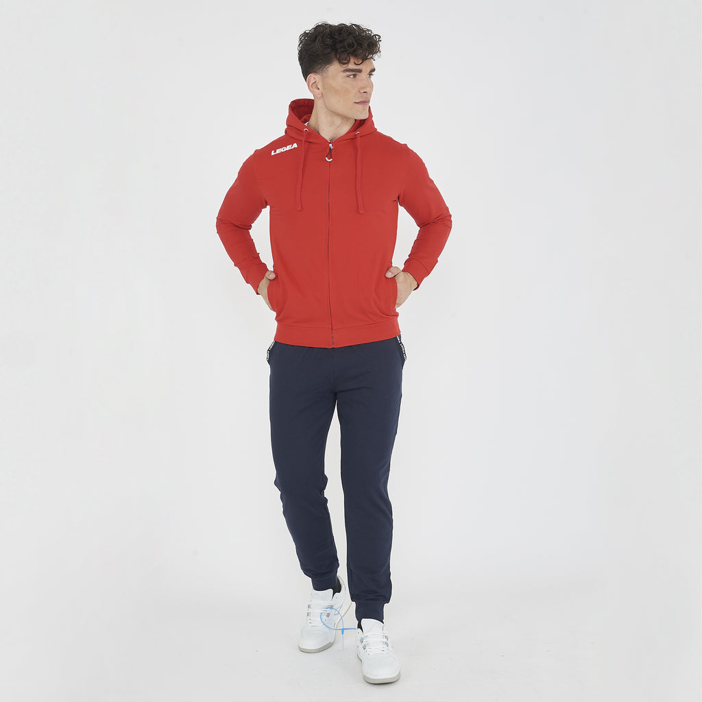 Sweat à capuche avec demi-zip slim fit