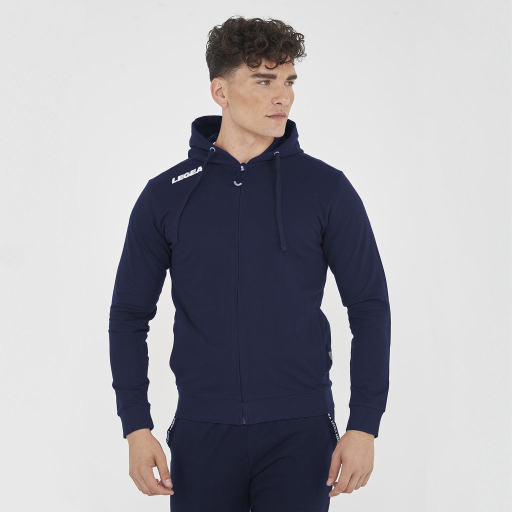 Felpa con zip e cappuccio in french terry Farel