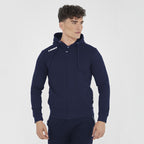 Felpa con zip e cappuccio in french terry Farel