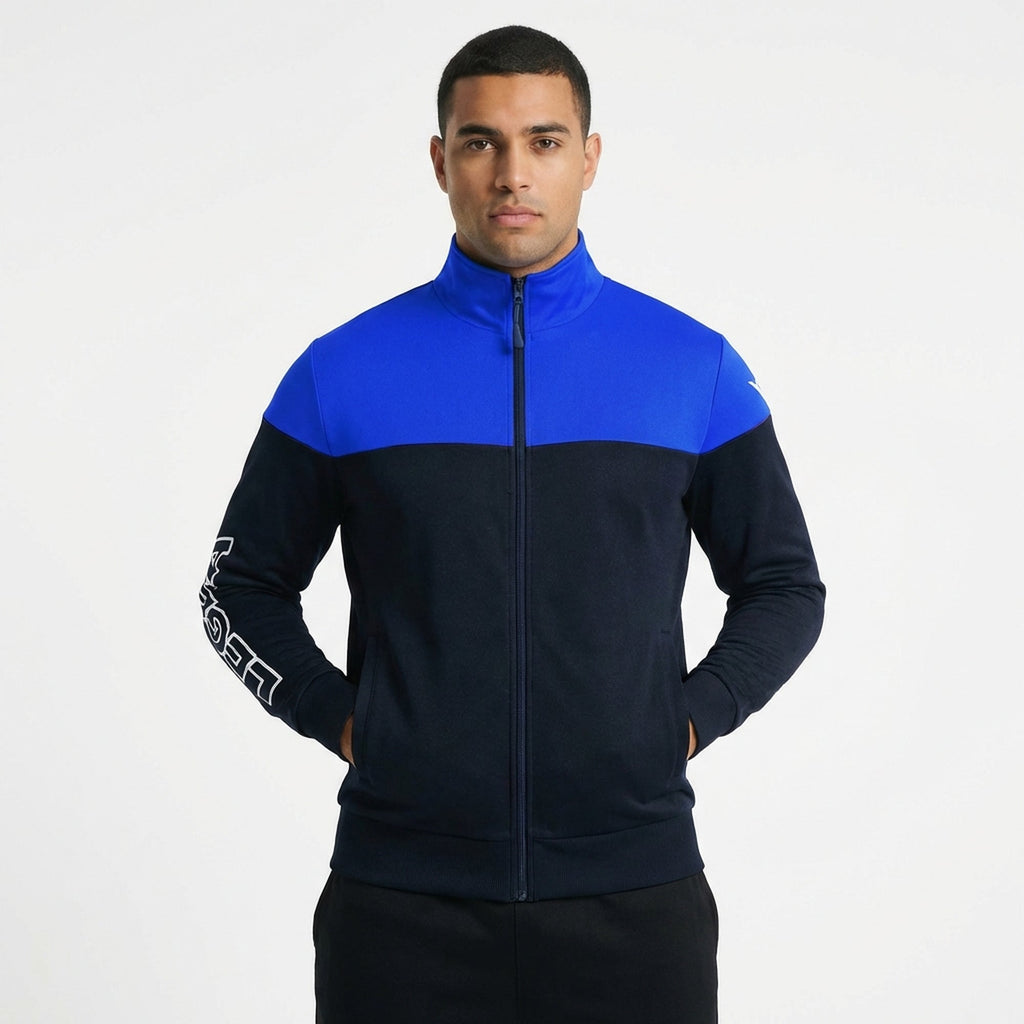 Dwukolorowa kurtka sportowa z zamkiem Ontario Oversize