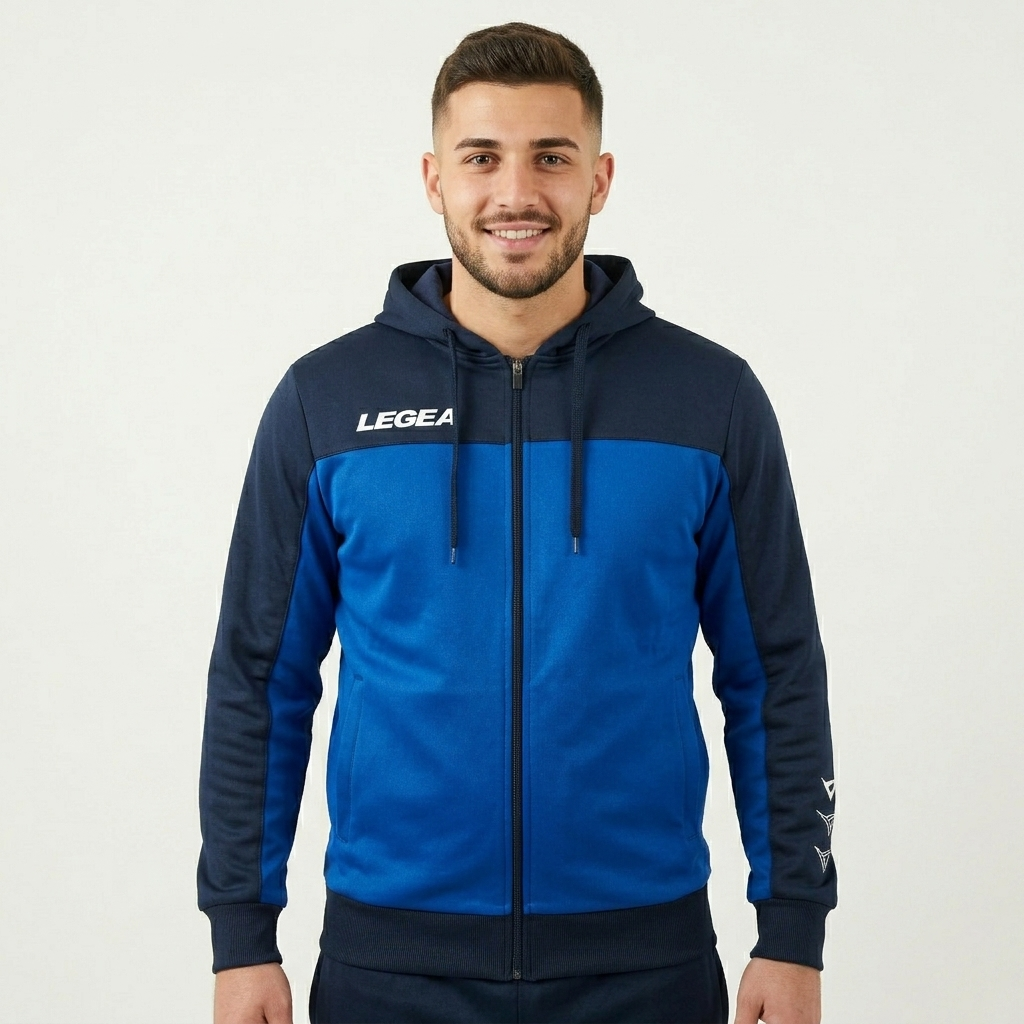 Sportska jakna s patentnim zatvaračem i kapuljačom Flex - oversize