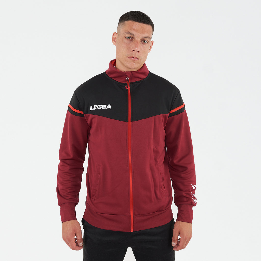 Giacca sportiva in poliestere con zip Sender