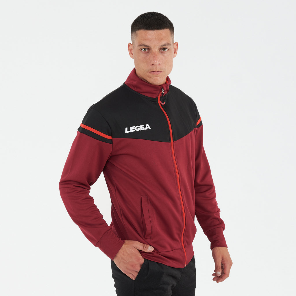 Giacca sportiva in poliestere con zip Sender