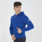 Felpa leggera con zip e cappuccio Saburo