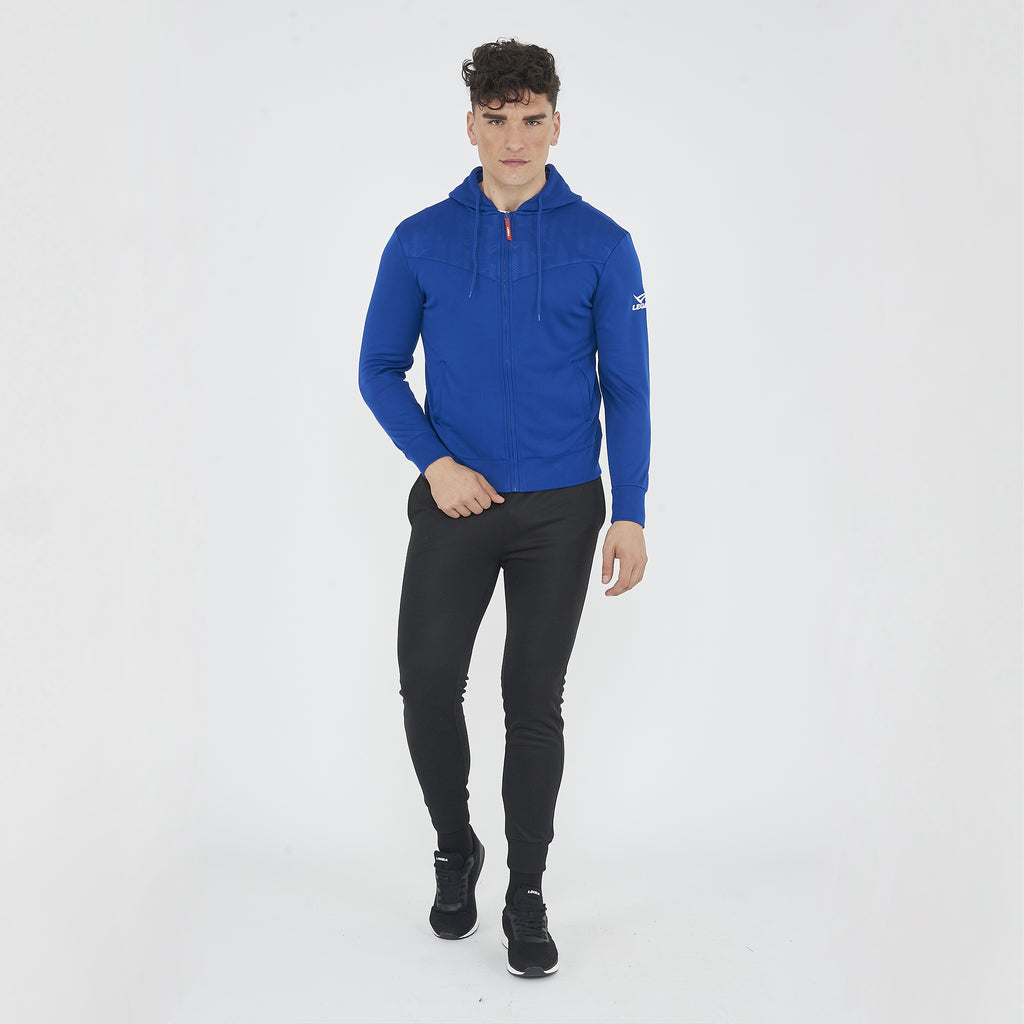 Felpa leggera con zip e cappuccio Saburo