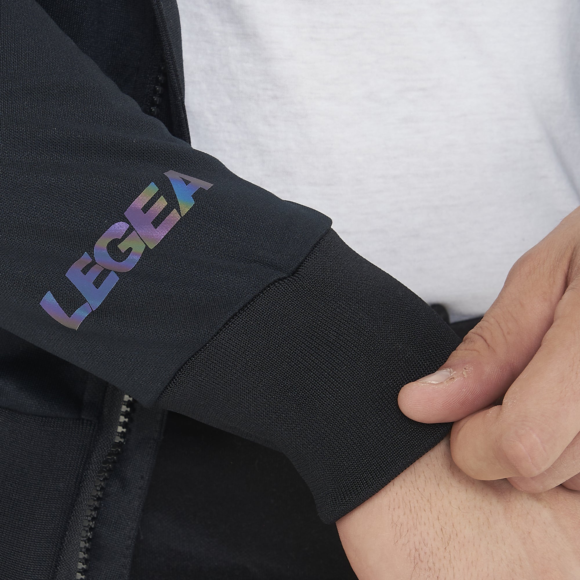 Giacca Osman per running con cappuccio e zip