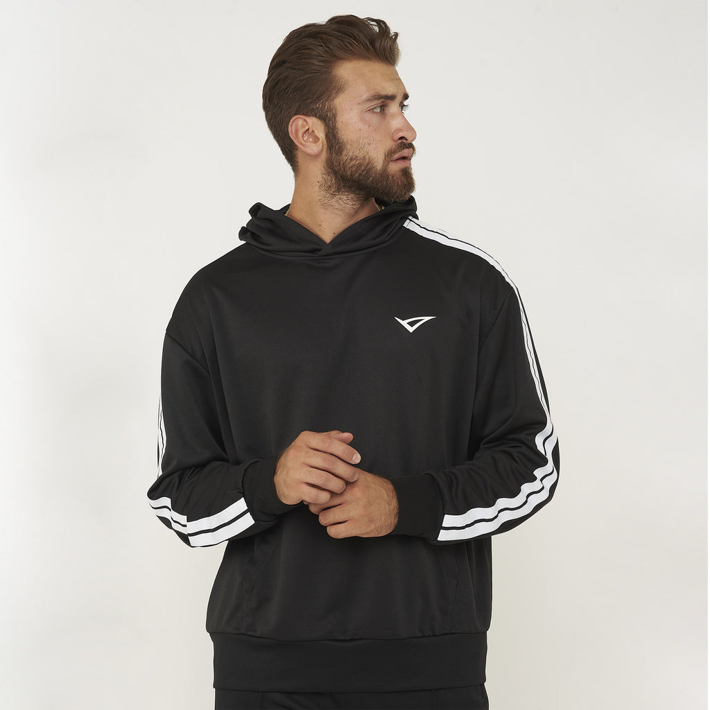 Space sweatshirt with running hood
