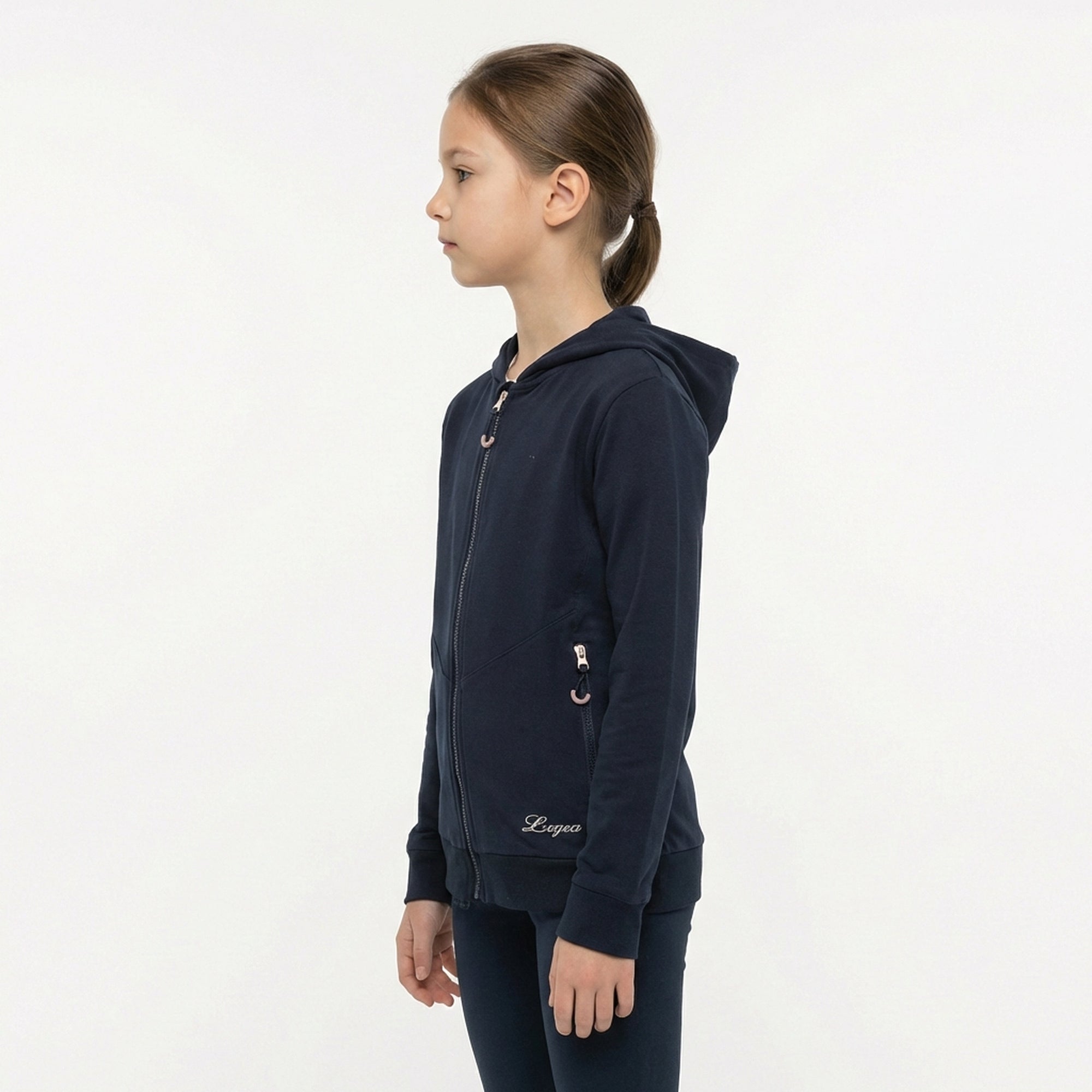 Lekka bluza z zippem i kapturem Layca