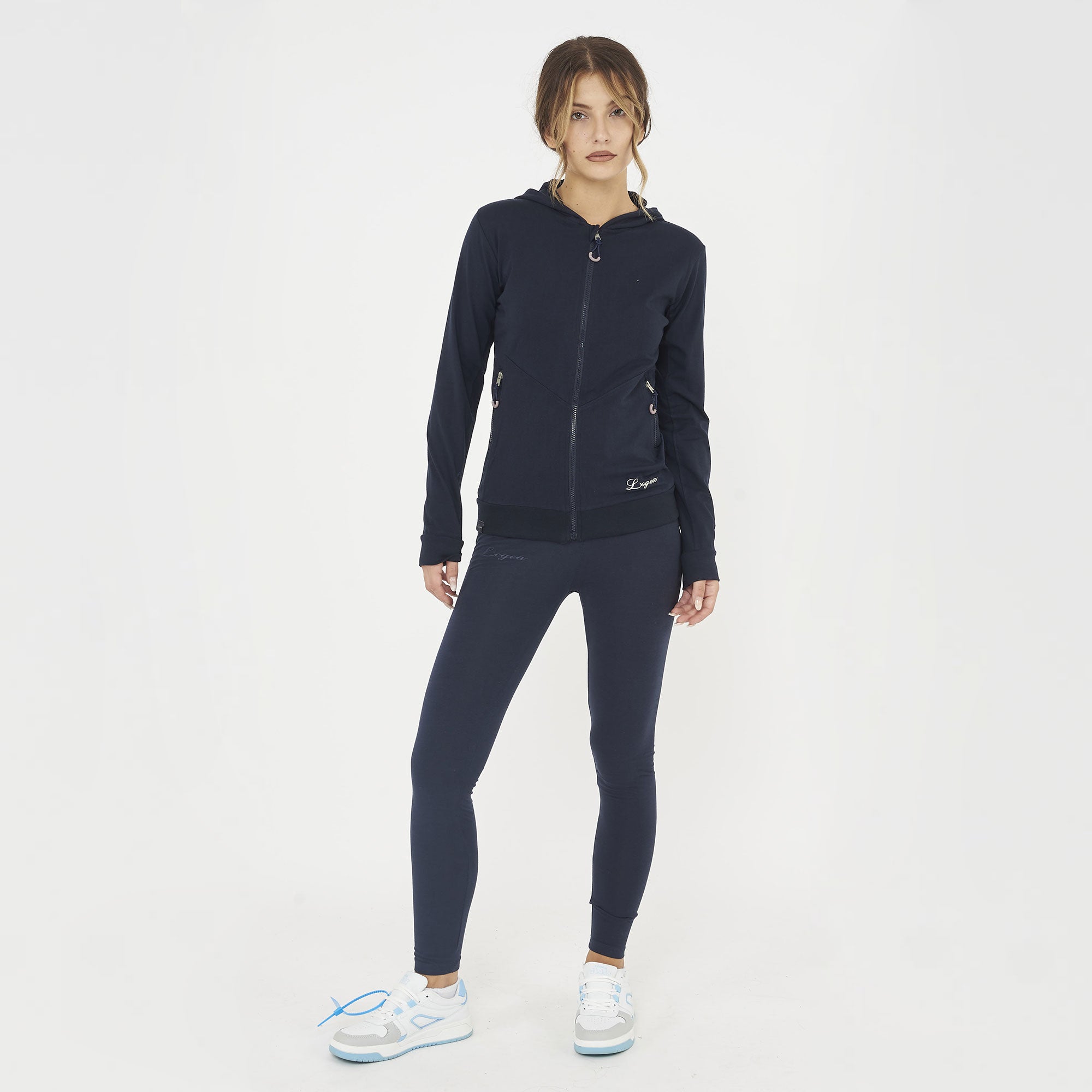 felpa da training cotone elasticizzato