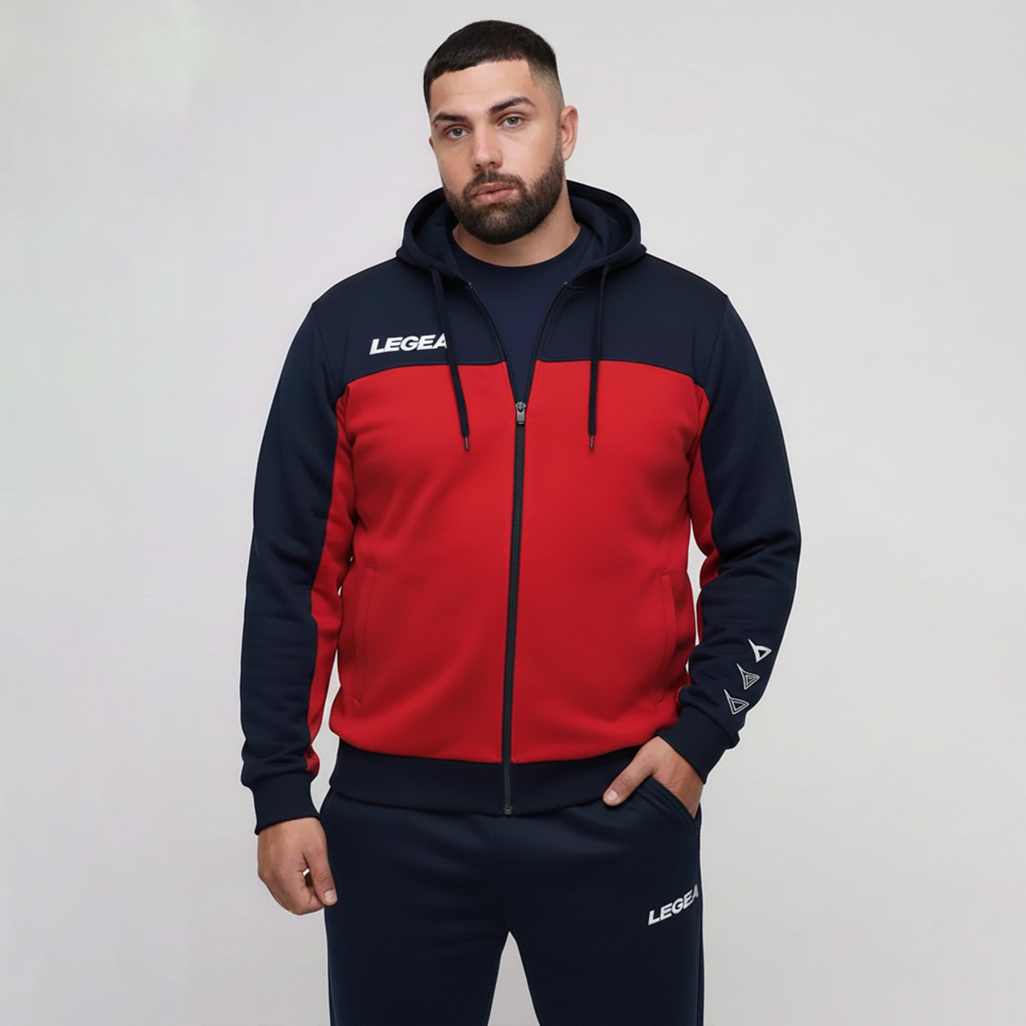 Chaqueta deportiva Flex con capucha y cremallera - Talla extragrande