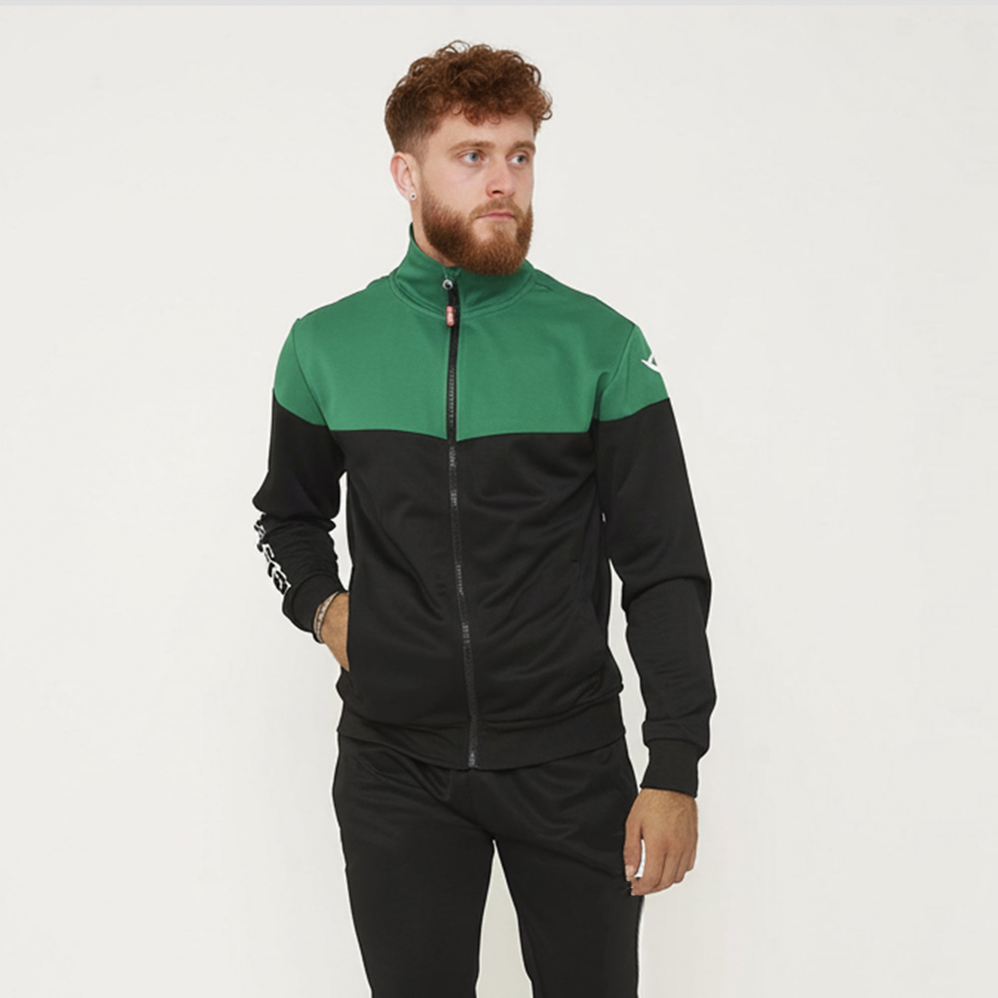 Chaqueta deportiva extragrande bicolor con cremallera Ontario - extragrande