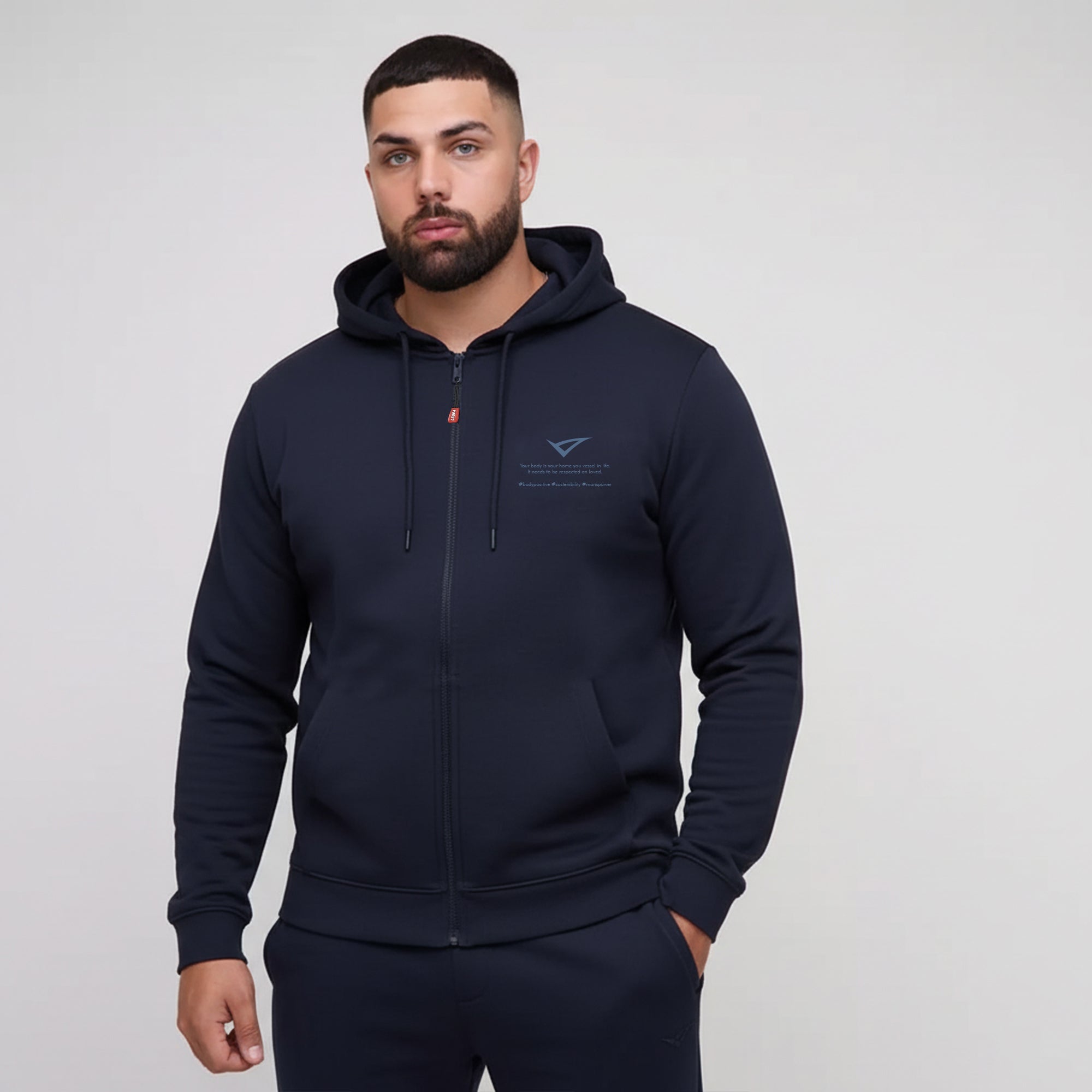 Chaqueta Maya de algodón con capucha y cremallera - Talla extragrande