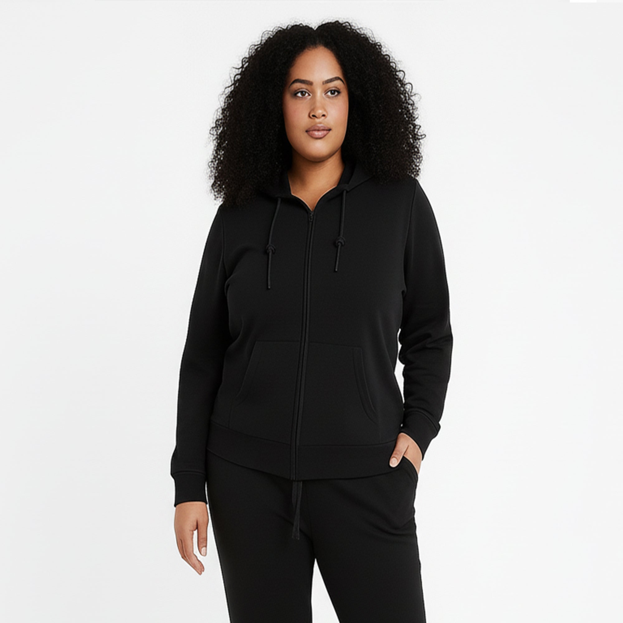 Chaqueta deportiva de algodón con capucha Sail - Talla extragrande