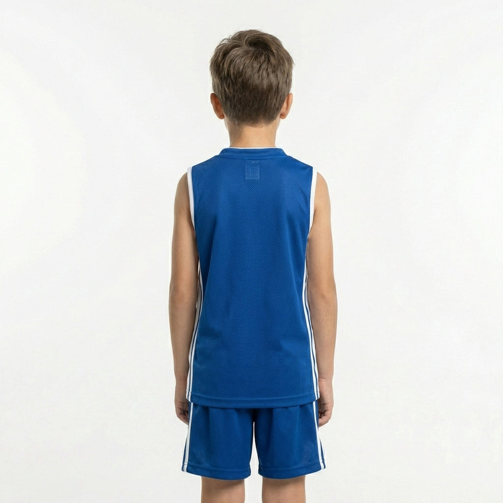 Basketkit Chicago blauw wit - kinderen