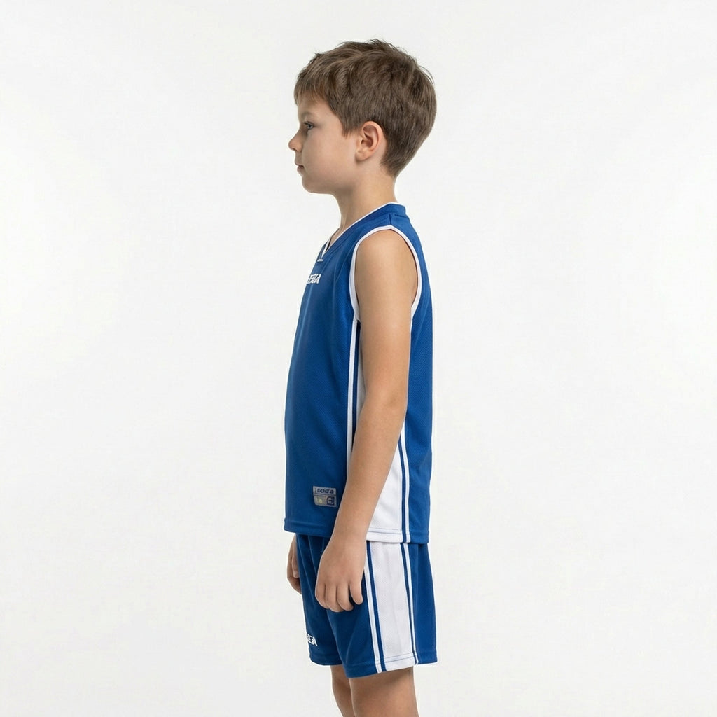 Basketkit Chicago blauw wit - kinderen